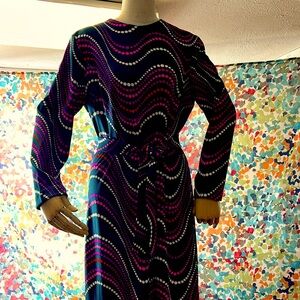 60’s Vintage BLEEKER STREET Maxi Dress